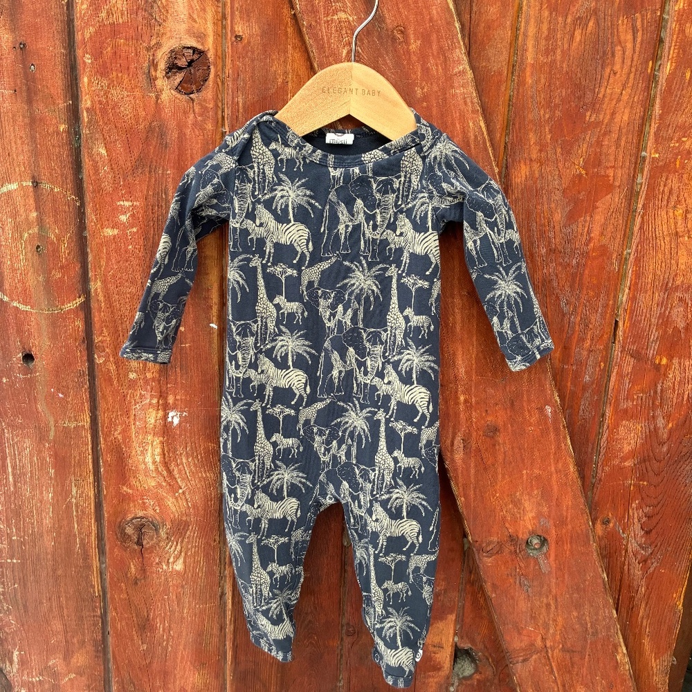 Musli romper safari animals print 6-9 months